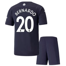 Bernardo Silva Manchester City Third Kids Kit 2021-22