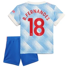 Bruno Fernandes Manchester United Away Kids Kit 2021-22