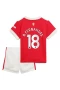 Bruno Fernandes Manchester United Home Kids Kit 2021-22