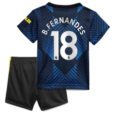 Bruno Fernandes Manchester United Third Kids Kit 2021-22