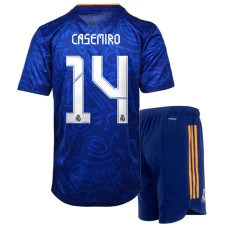 Casemiro Real Madrid Away Kids Kit 2021-22