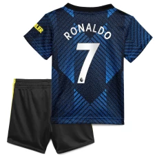 Cristiano Ronaldo Manchester United Third Kids Kit 2021-22