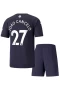 Joao Cancelo Manchester City Third Kids Kit 2021-22