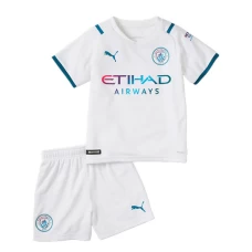 Kevin De Bruyne Manchester City Away Kids Kit 2021-22