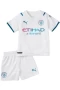 Kevin De Bruyne Manchester City Away Kids Kit 2021-22