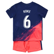 Koke Atletico de Madrid Away Kids Kit 2021-22