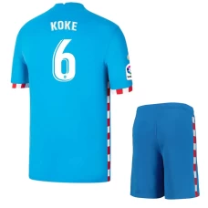Koke Atletico de Madrid Third Kids Kit 2021-22