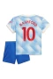 Marcus Rashford Manchester United Away Kids Kit 2021-22