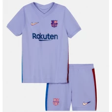 Memphis Depay FC Barcelona Away Kids Kit 2021-22