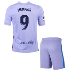 Memphis Depay FC Barcelona Away Kids Kit 2021-22