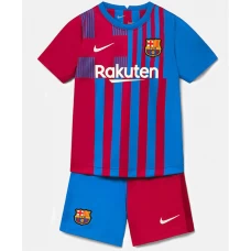 Memphis Depay FC Barcelona Home Kids Kit 2021-22