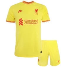 Mohamed Salah Liverpool FC Third Kids Kit 2021-22