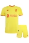 Mohamed Salah Liverpool FC Third Kids Kit 2021-22