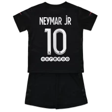 Neymar Paris Saint-Germain Third Kids Kit 2021-22