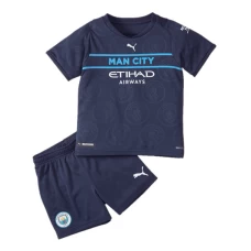 Riyad Mahrez Manchester City Third Kids Kit 2021-22