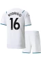 Rodri Manchester City Away Kids Kit 2021-22