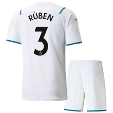 Ruben Dias Manchester City Away Kids Kit 2021-22