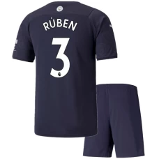 Ruben Dias Manchester City Third Kids Kit 2021-22