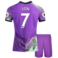 Son Heung-min Tottenham Hotspur Third Kids Kit 2021-22