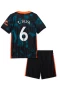Thiago Silva Chelsea Third Kids Kit 2021-22