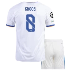 Toni Kroos Real Madrid Home Kids Kit 2021-22