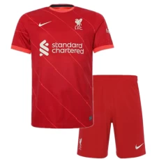 Virgil van Dijk Liverpool FC Home Kids Kit 2021-22