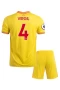 Virgil van Dijk Liverpool FC Third Kids Kit 2021-22